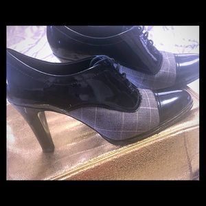 Black and gray shoes